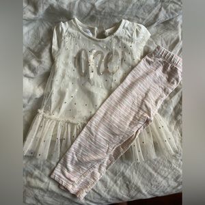 Mud pie one year outfit